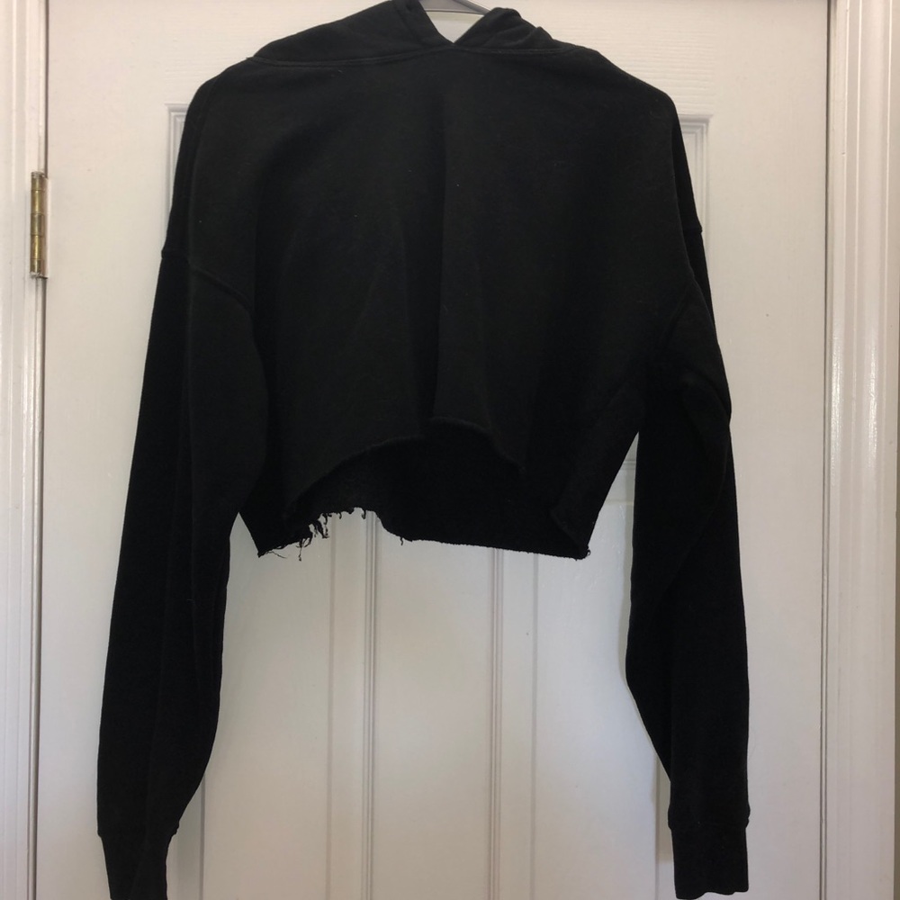 Cropped Black Hoodie